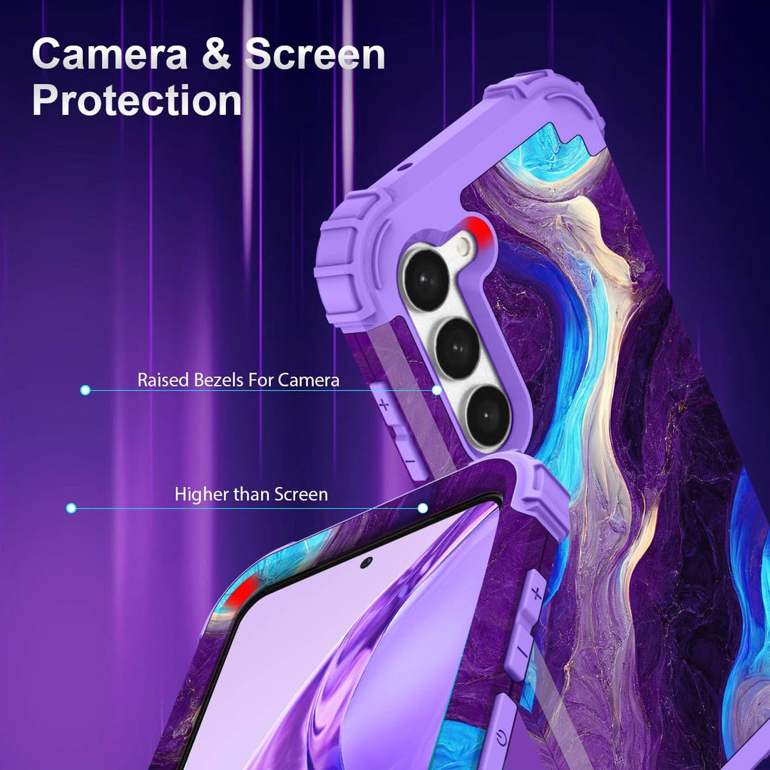 Teal Bloom Galaxy S23 Plus Armor Case - DOKUTRONIX