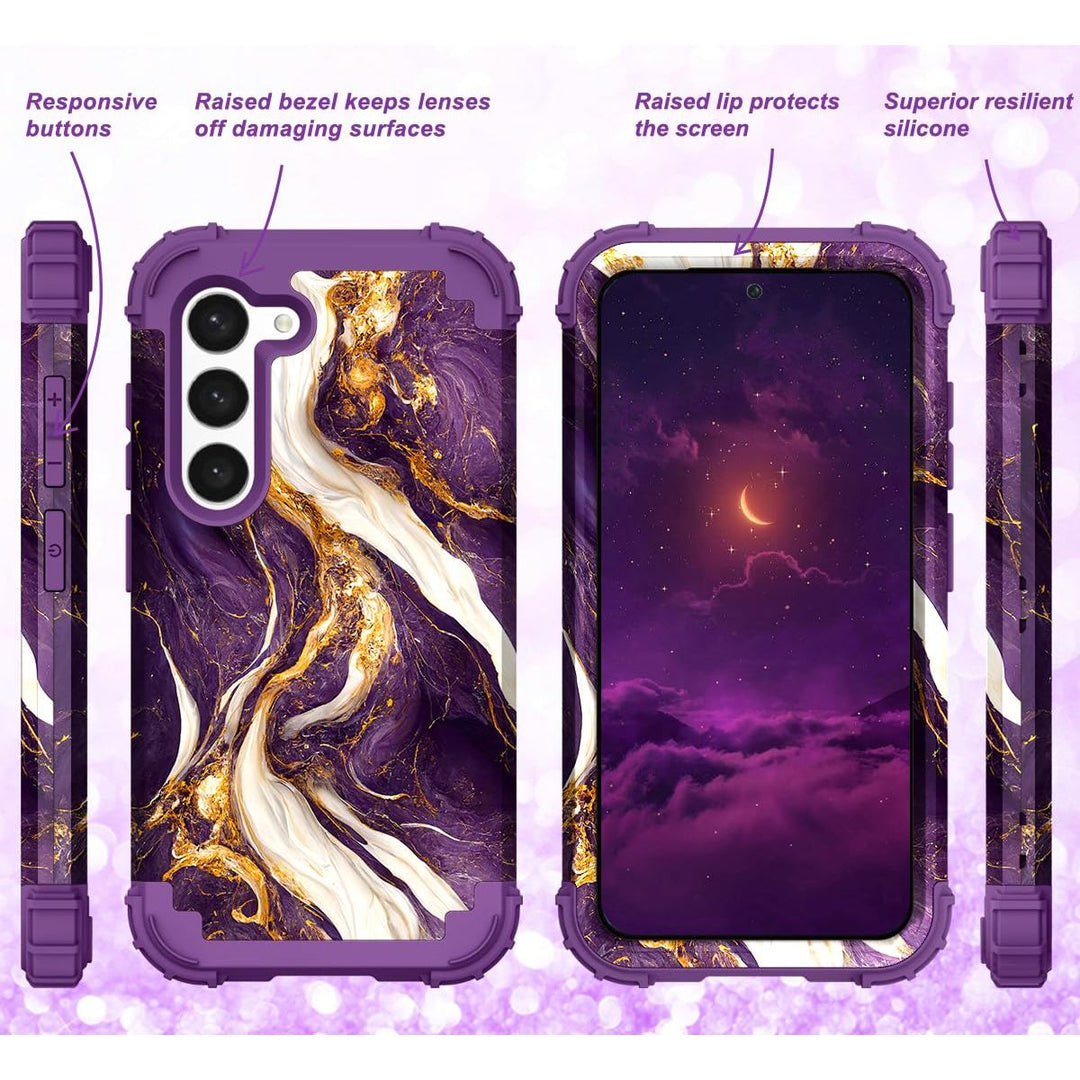 Teal Bloom Galaxy S23 Plus Armor Case - DOKUTRONIX