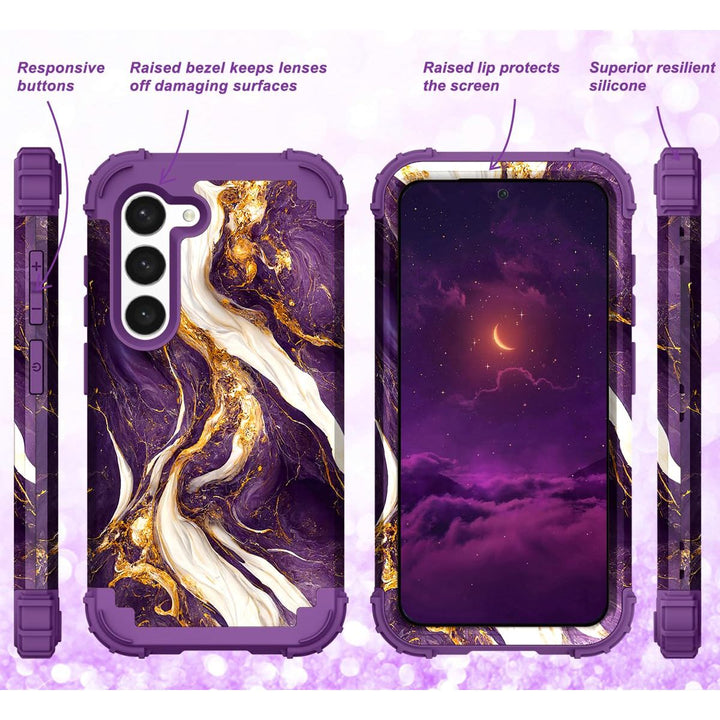 Teal Bloom Galaxy S23 Plus Armor Case - DOKUTRONIX