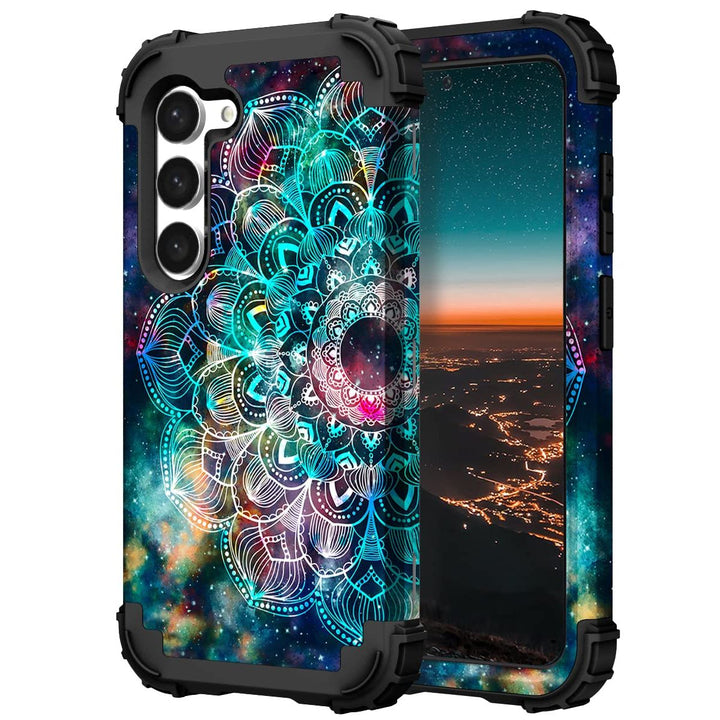 Teal Bloom Galaxy S23 Plus Armor Case - DOKUTRONIX