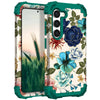Teal Bloom Galaxy S23 Plus Armor Case