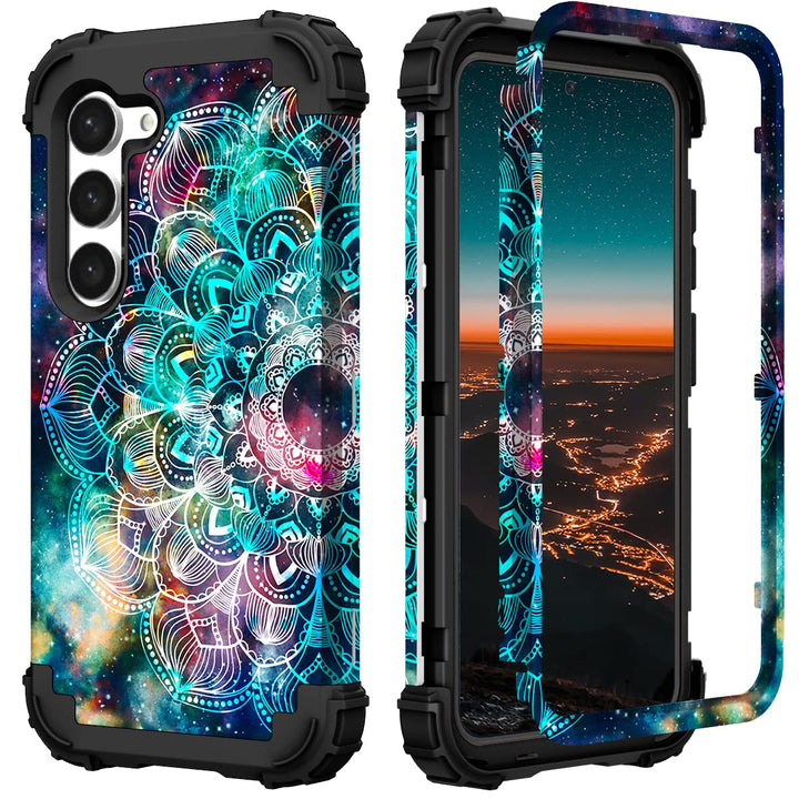 Teal Bloom Galaxy S23 Plus Armor Case - DOKUTRONIX