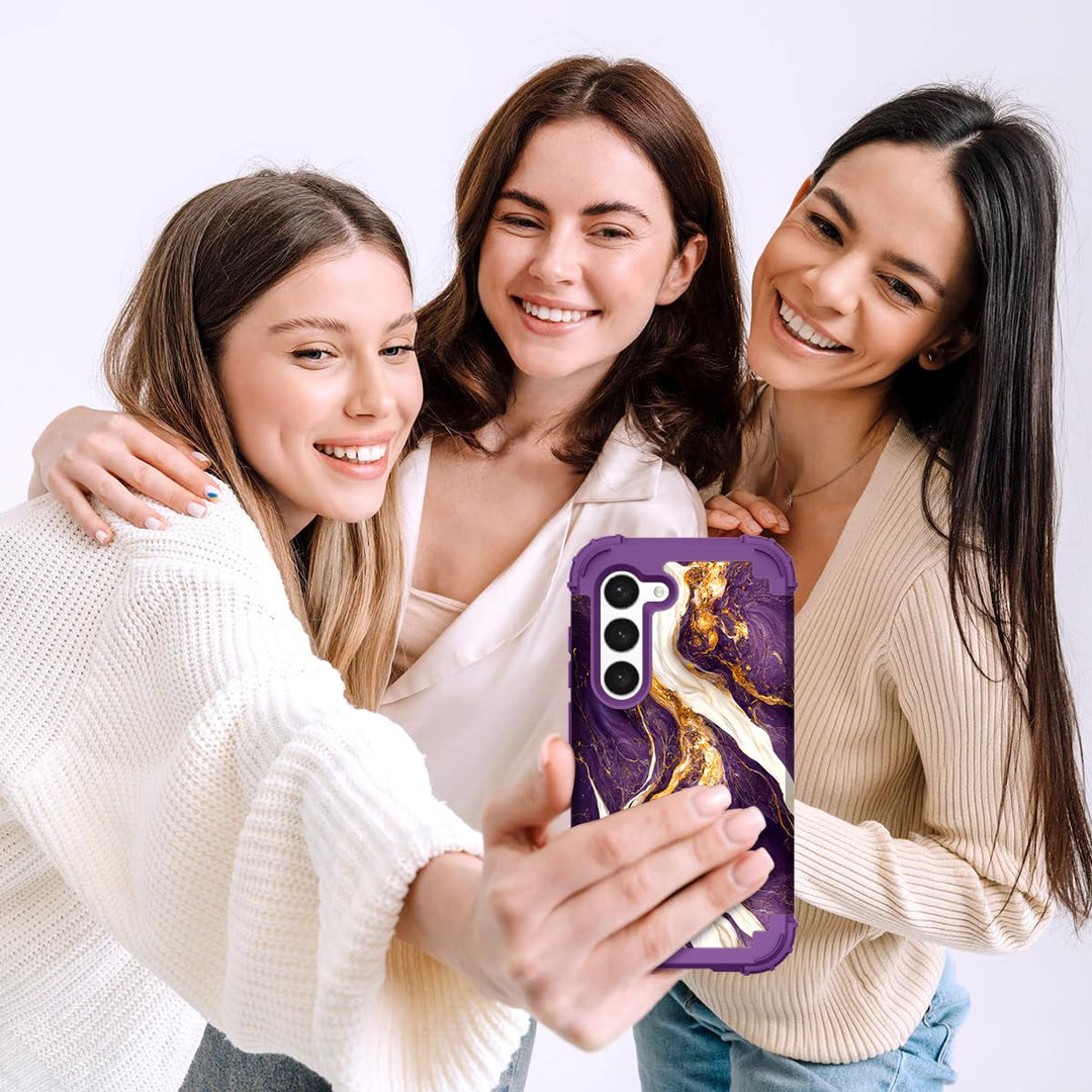 Teal Bloom Galaxy S23 Plus Armor Case - DOKUTRONIX
