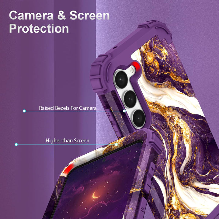 Teal Bloom Galaxy S23 Plus Armor Case - DOKUTRONIX