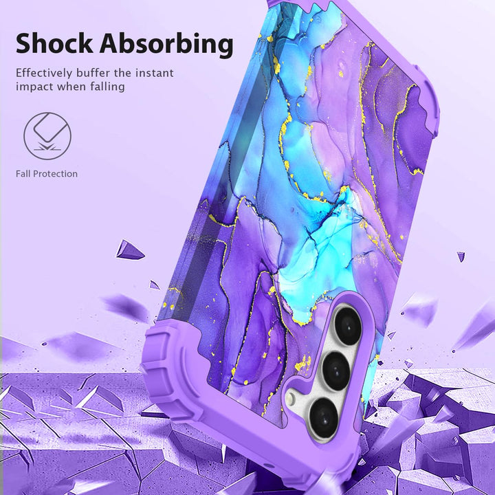 Teal Bloom Galaxy S23 Plus Armor Case - DOKUTRONIX