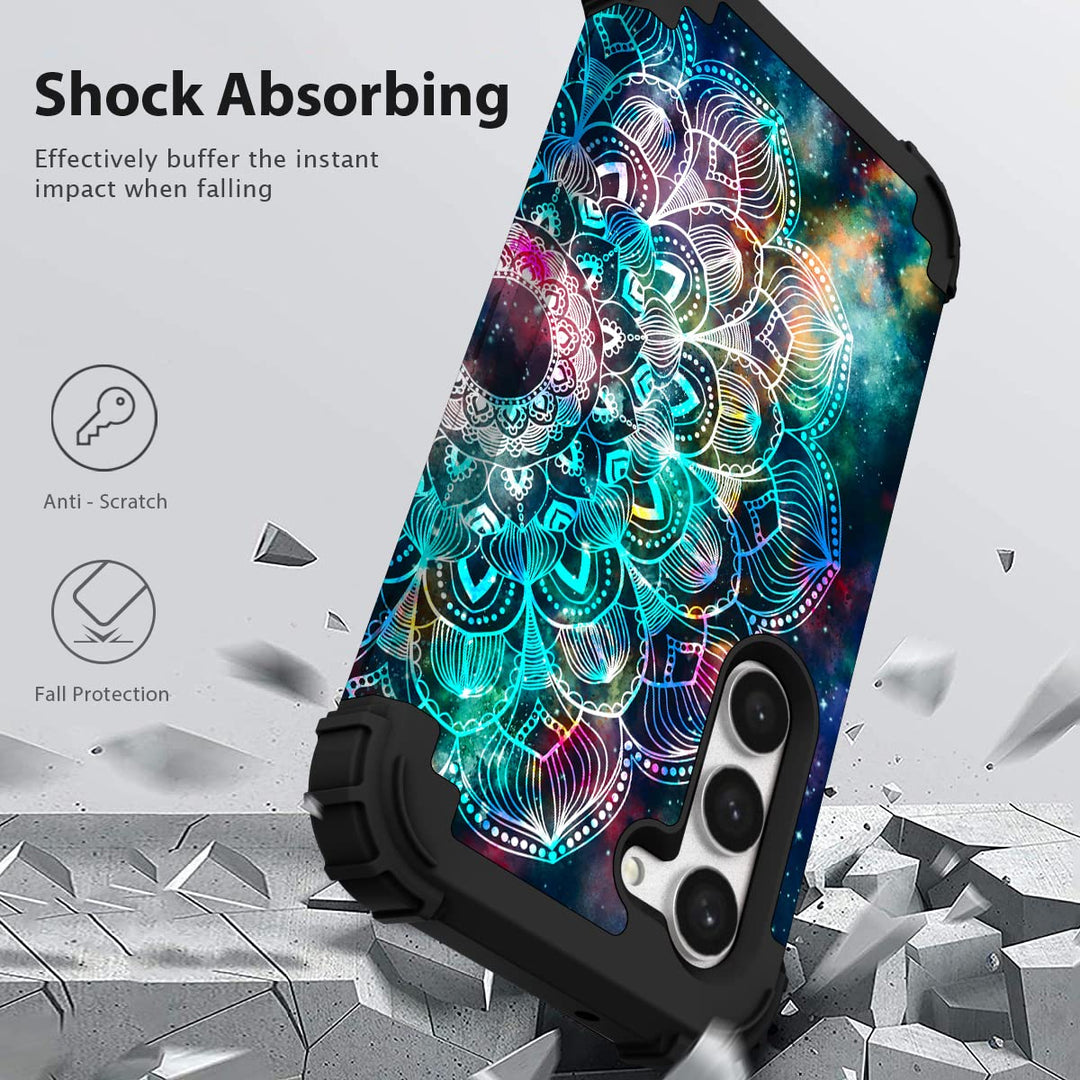 Teal Bloom Galaxy S23 Plus Armor Case - DOKUTRONIX