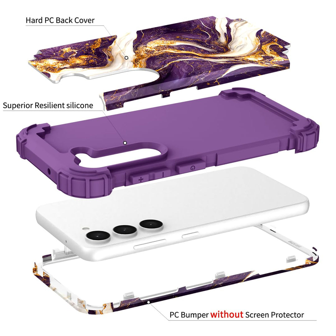 Teal Bloom Galaxy S23 Plus Armor Case - DOKUTRONIX