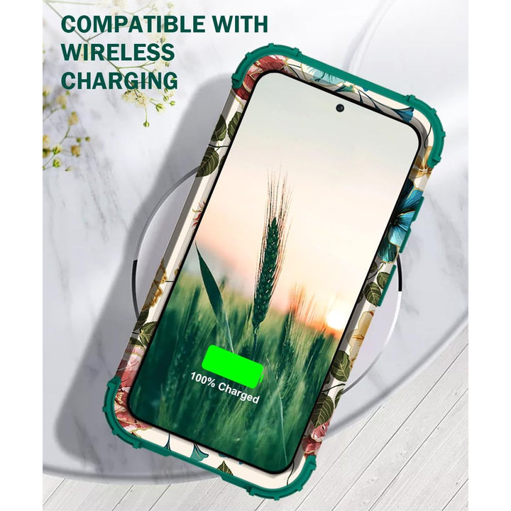 Teal Bloom Galaxy S23 Plus Armor Case - DOKUTRONIX