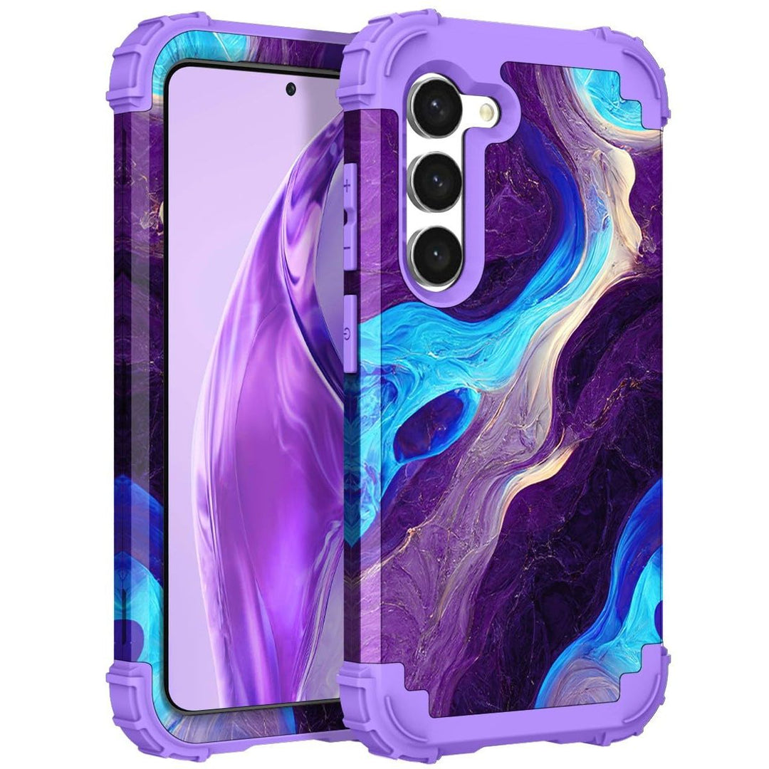 Teal Bloom Galaxy S23 Plus Armor Case - DOKUTRONIX