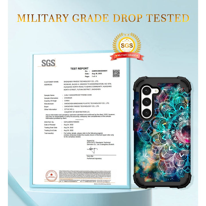 Teal Bloom Galaxy S23 Plus Armor Case - DOKUTRONIX