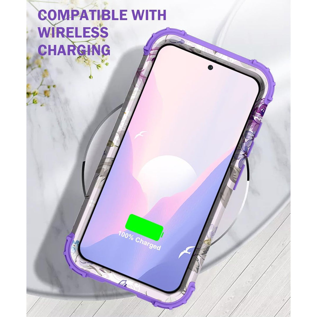 Teal Bloom Galaxy S23 Plus Armor Case - DOKUTRONIX