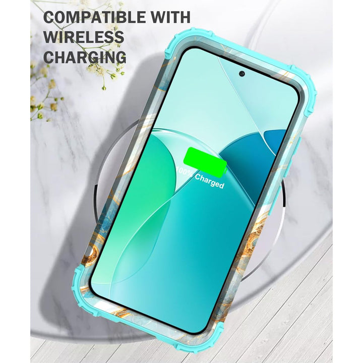 Teal Bloom Galaxy S23 Plus Armor Case - DOKUTRONIX