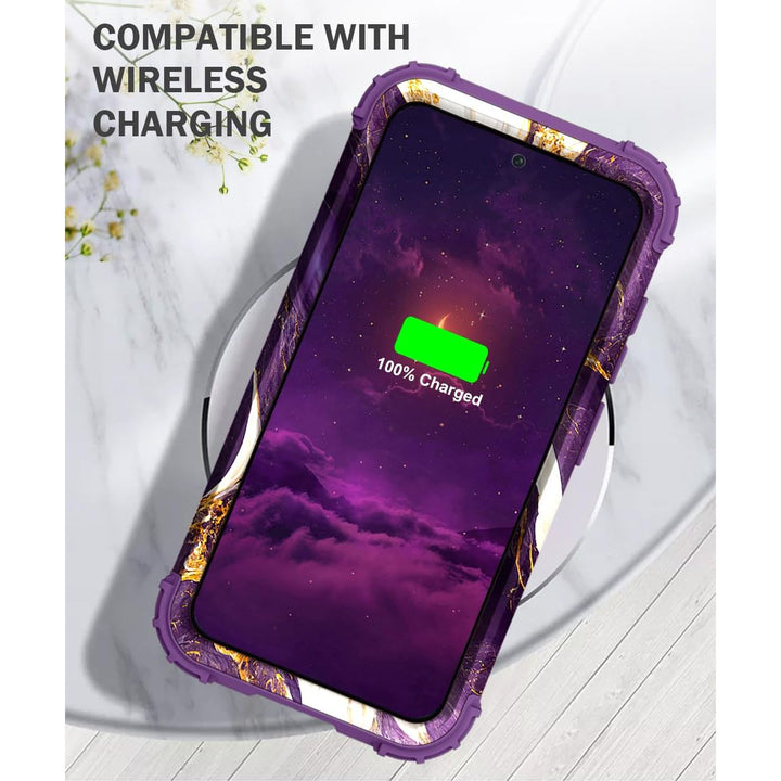 Teal Bloom Galaxy S23 Plus Armor Case - DOKUTRONIX