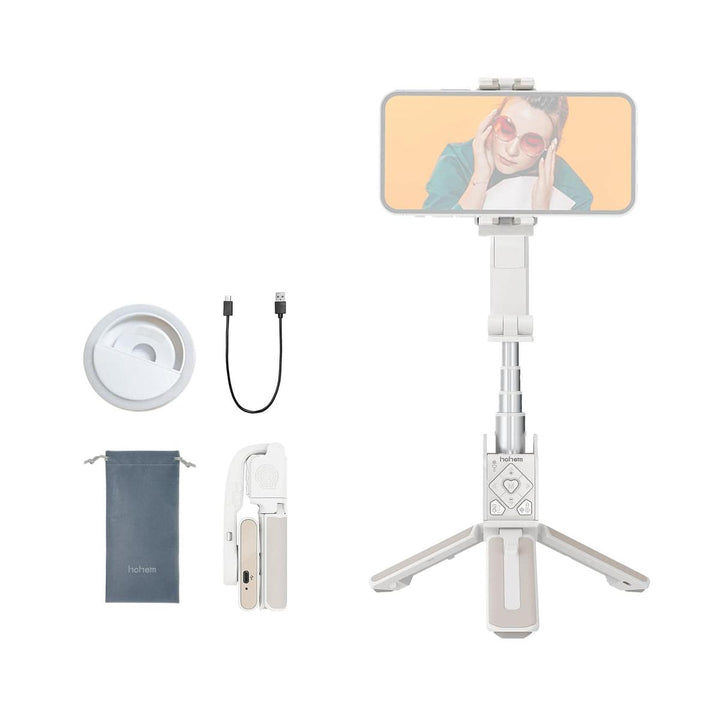 Hohem Q Selfie Stabilizer + Ring Light - DOKUTRONIX