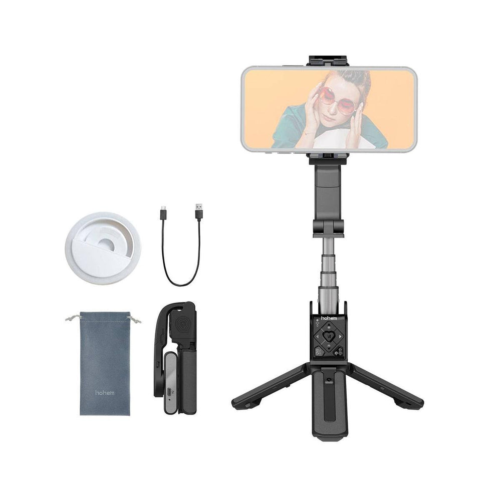 Hohem Q Selfie Stabilizer + Ring Light - DOKUTRONIX