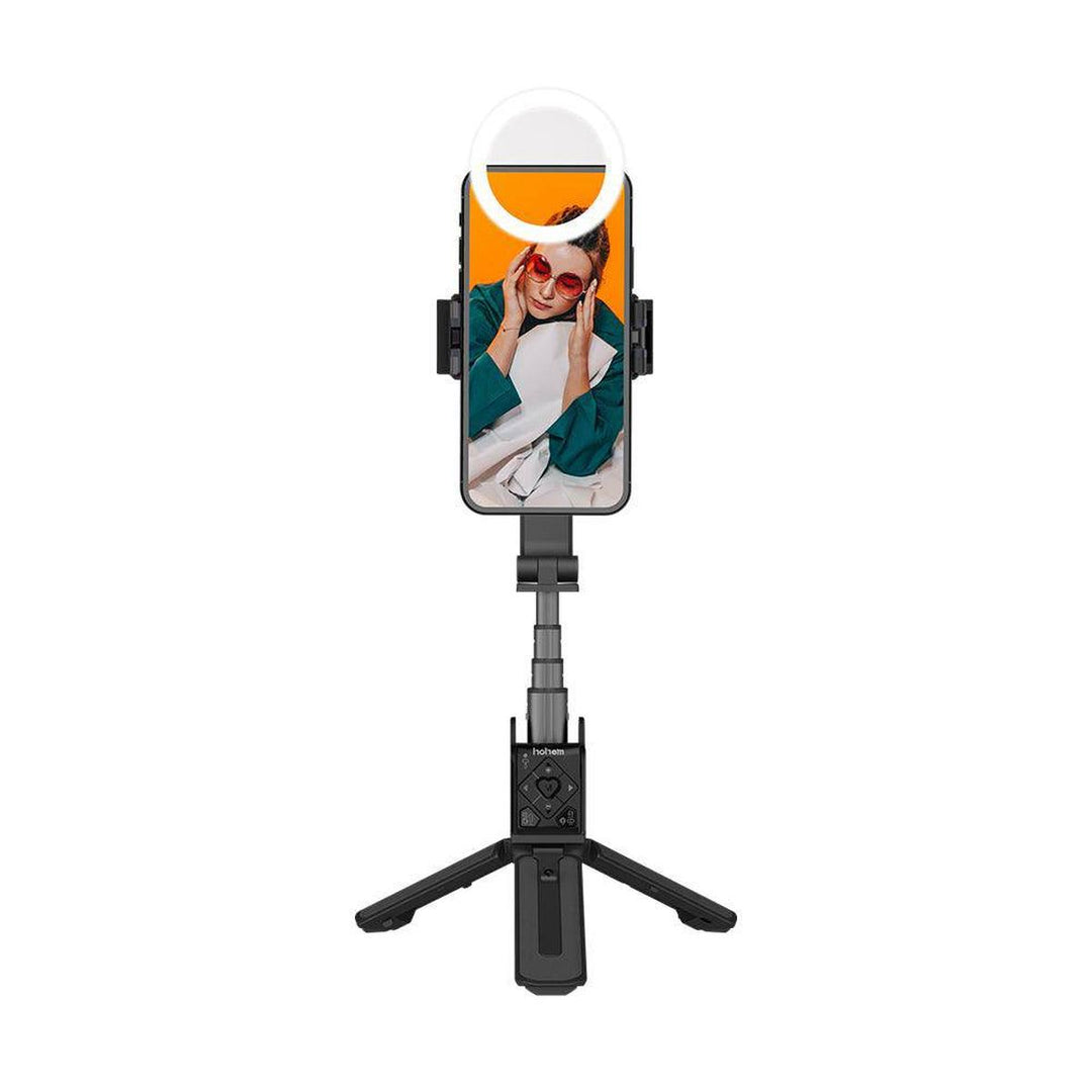 Hohem Q Selfie Stabilizer + Ring Light - DOKUTRONIX