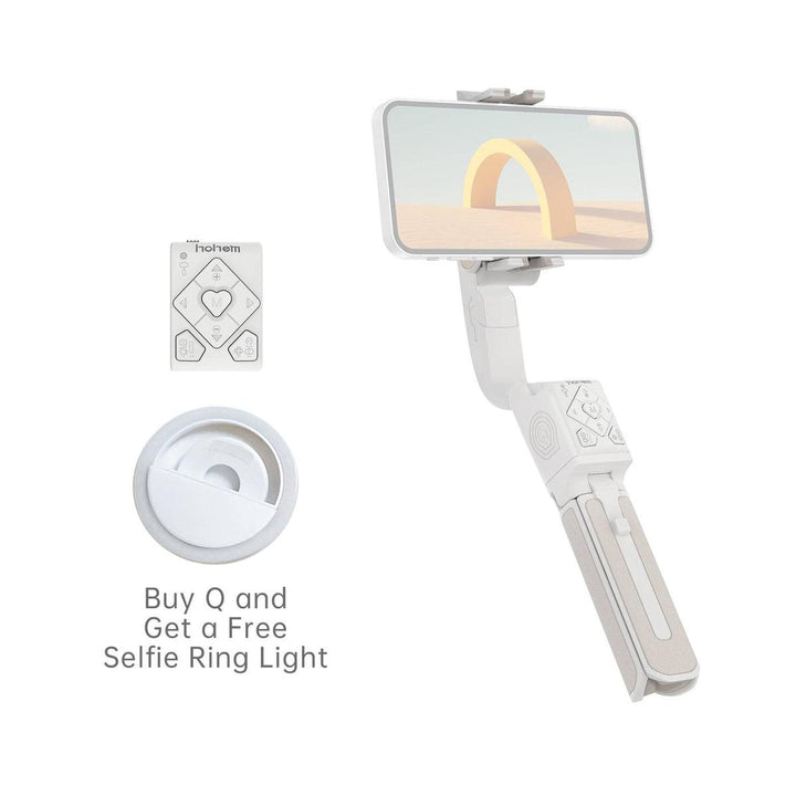 Hohem Q Selfie Stabilizer + Ring Light - DOKUTRONIX