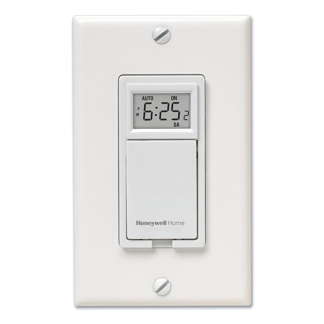 Honeywell Home RPLS730B1000 7-Day Programmable Light Switch Timer, White - DOKUTRONIX