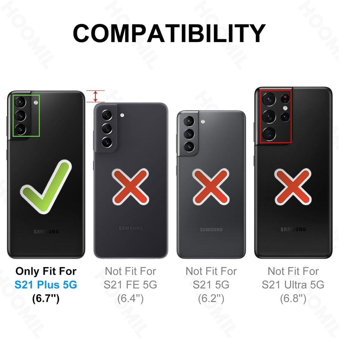 HOOMIL Galaxy S21+ Crystal Clear Shield Case - DOKUTRONIX