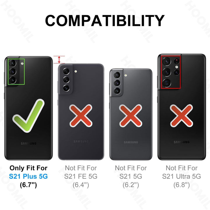 HOOMIL Galaxy S21+ Crystal Clear Shield Case - DOKUTRONIX