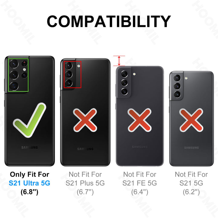 HOOMIL Galaxy S21 Ultra Crystal Case - DOKUTRONIX