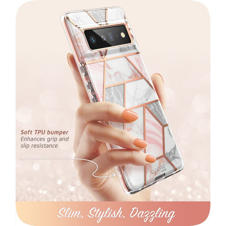 Marble Pink Pixel 6 Pro Case - DOKUTRONIX