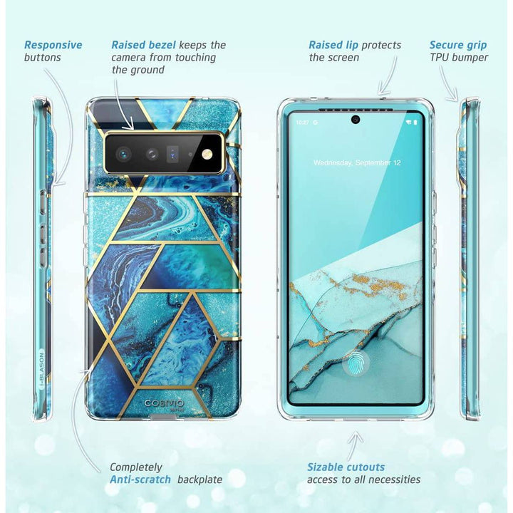 i-Blason Cosmo Pixel 6 Pro Case - Ocean Style - DOKUTRONIX