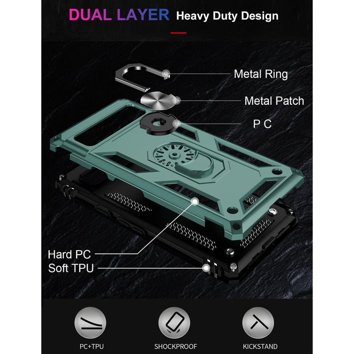 IKAZZ Heavy-Duty Pixel 7 Pro Case with Kickstand - DOKUTRONIX