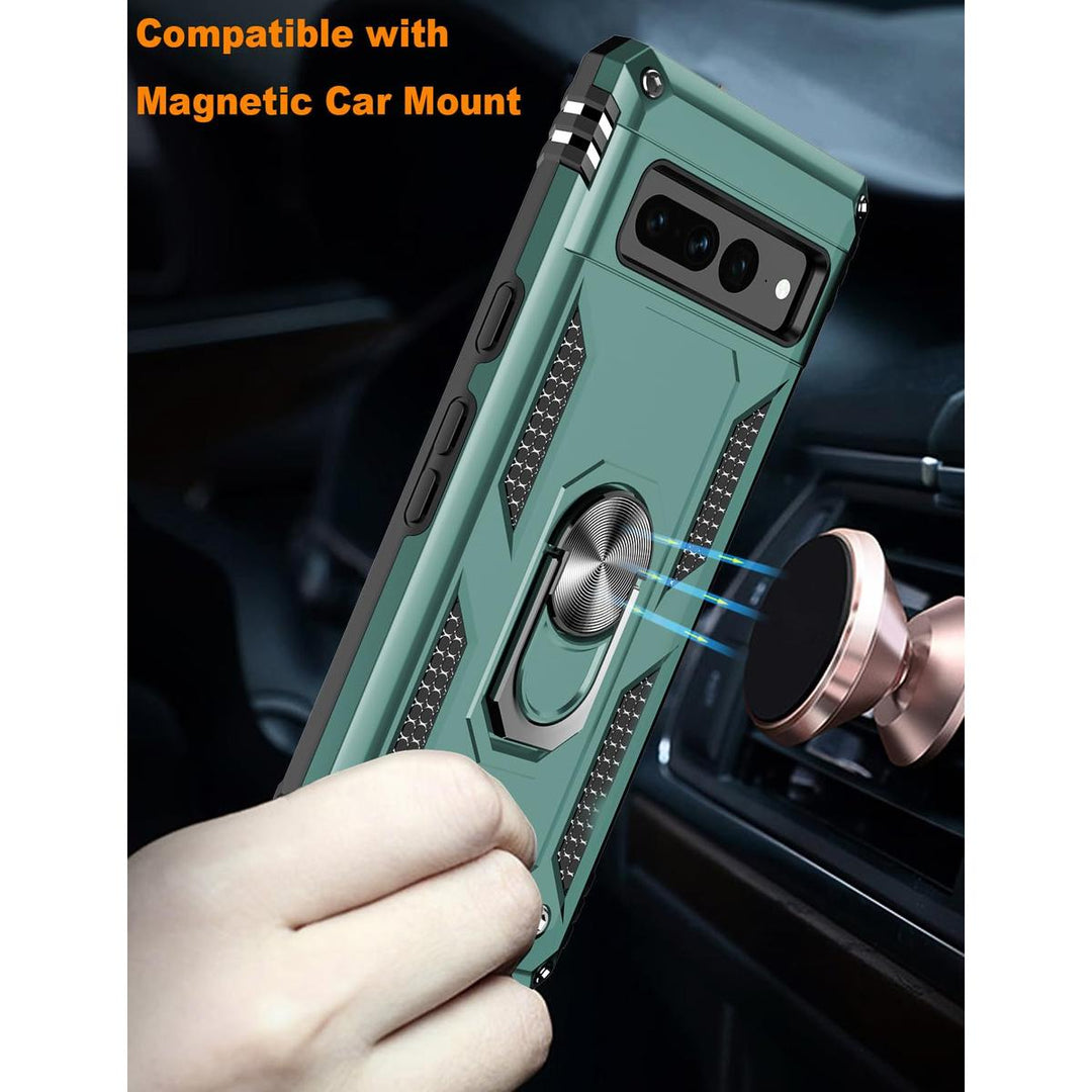 IKAZZ Heavy-Duty Pixel 7 Pro Case with Kickstand - DOKUTRONIX