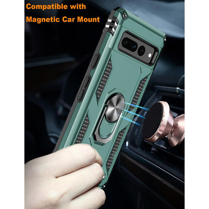 IKAZZ Heavy-Duty Pixel 7 Pro Case with Kickstand - DOKUTRONIX