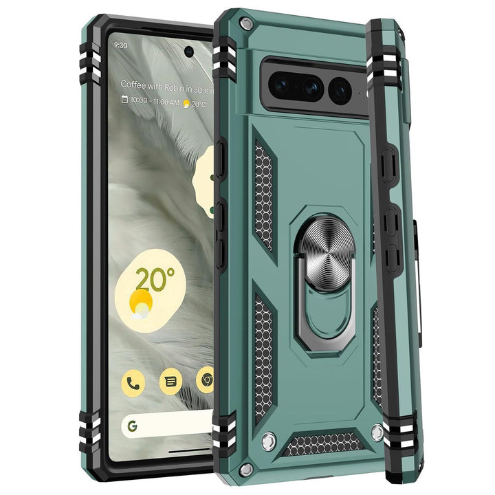 IKAZZ Heavy-Duty Pixel 7 Pro Case with Kickstand - DOKUTRONIX