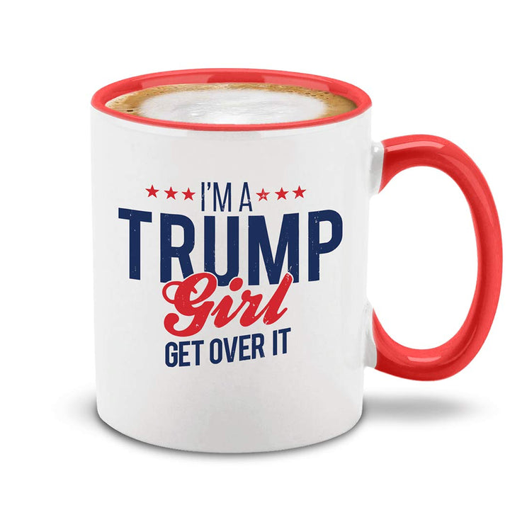 Trump Girl Coffee Mug: Bold & Proud Design - DOKUTRONIX