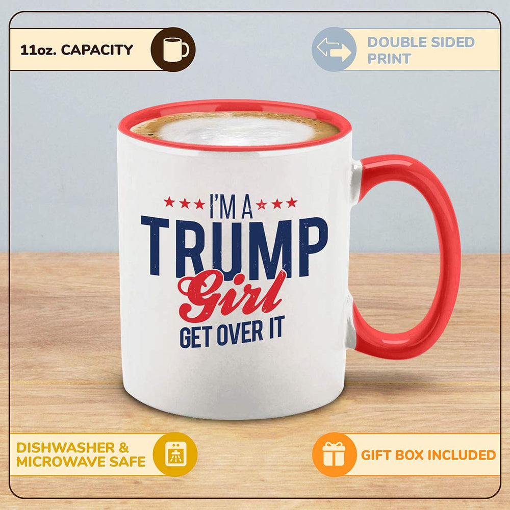 Trump Girl Coffee Mug: Bold & Proud Design - DOKUTRONIX