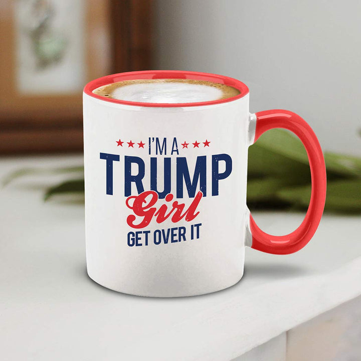 Trump Girl Coffee Mug: Bold & Proud Design - DOKUTRONIX