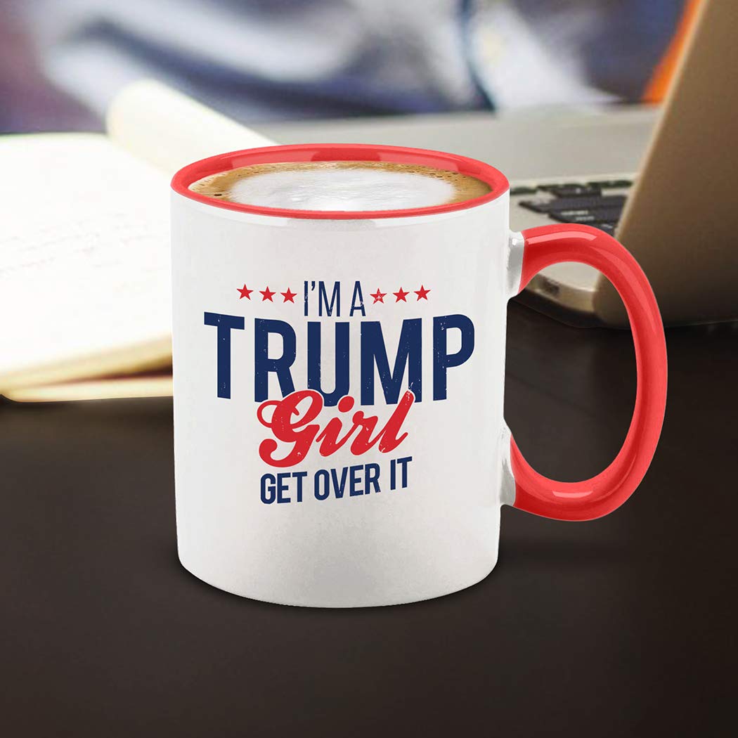 Trump Girl Coffee Mug: Bold & Proud Design - DOKUTRONIX