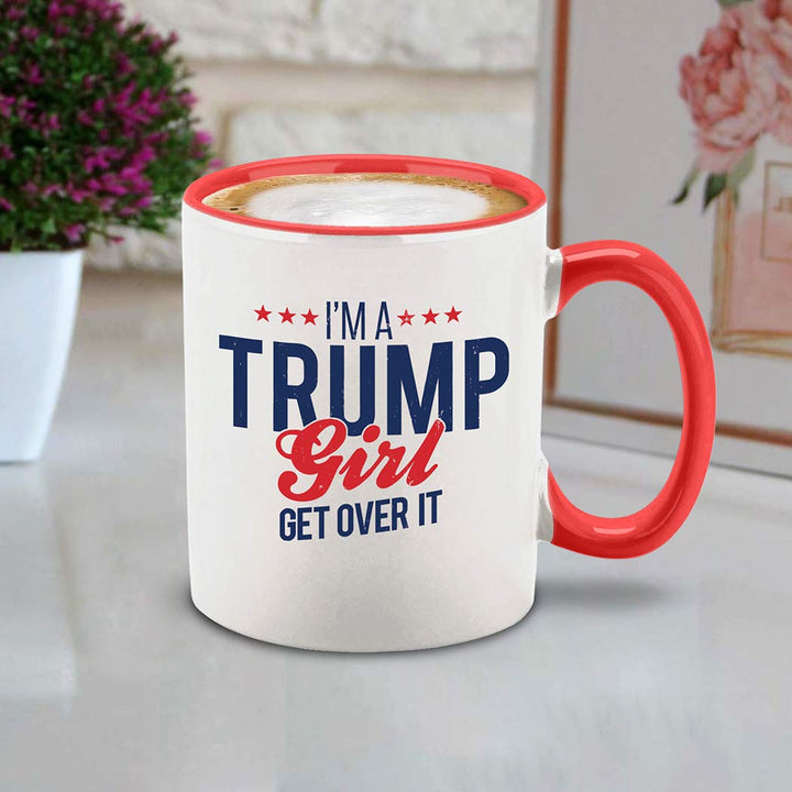 Trump Girl Coffee Mug: Bold & Proud Design - DOKUTRONIX