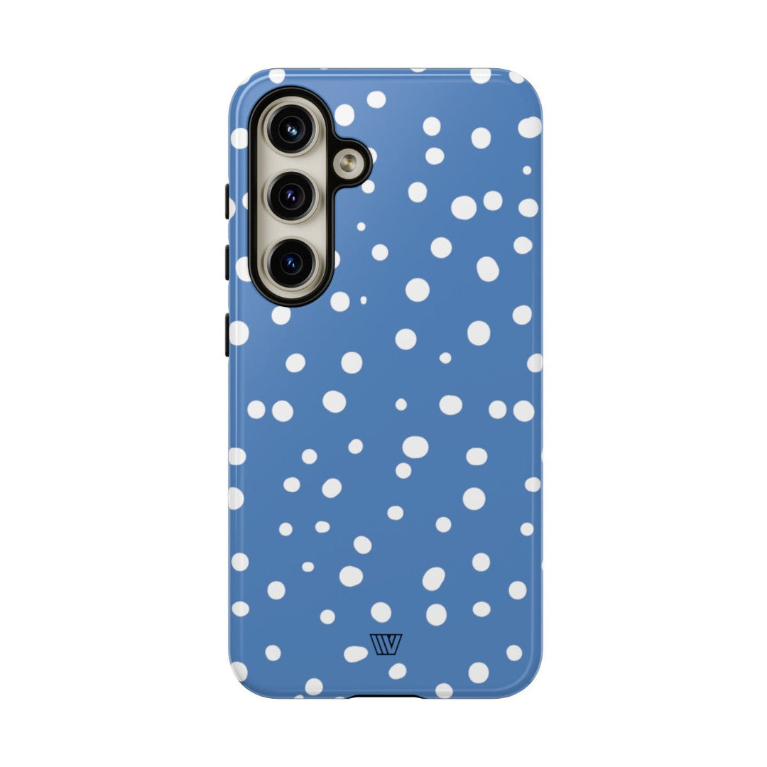 DUSTY BLUE DOTS | Tough Phone Case