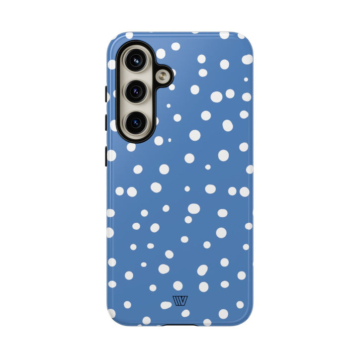 DUSTY BLUE DOTS | Tough Phone Case