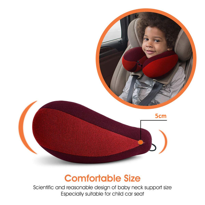 INFANZIA Kids Travel Neck Pillow - Red Supporter - DOKUTRONIX