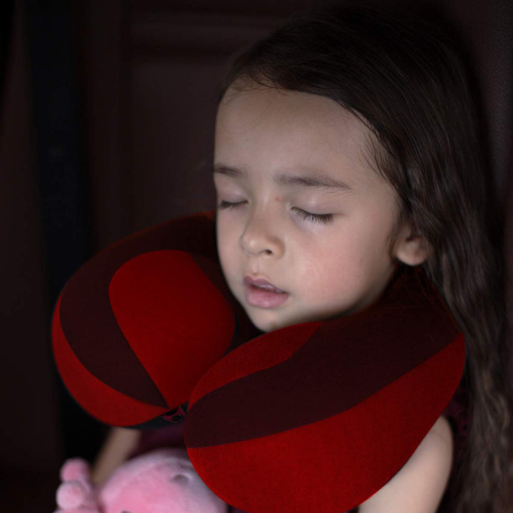 INFANZIA Kids Travel Neck Pillow - Red Supporter - DOKUTRONIX
