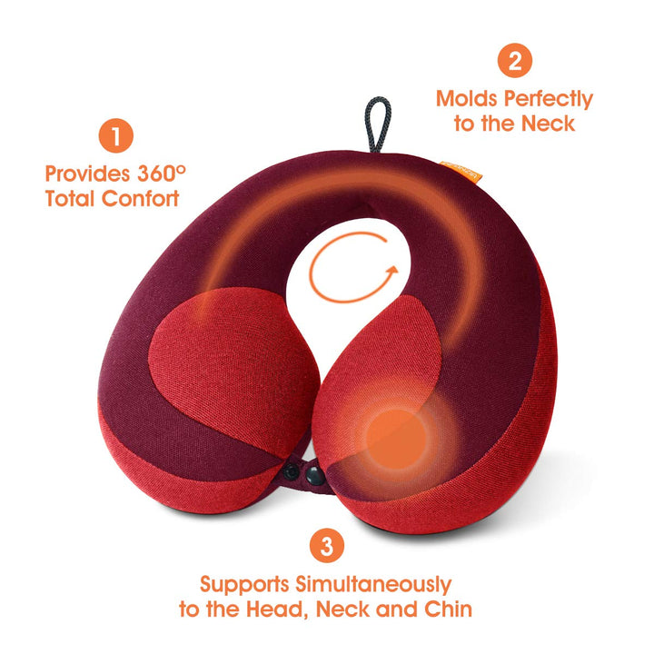 INFANZIA Kids Travel Neck Pillow - Red Supporter - DOKUTRONIX