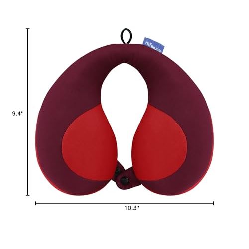 INFANZIA Kids Travel Neck Pillow - Red Supporter - DOKUTRONIX