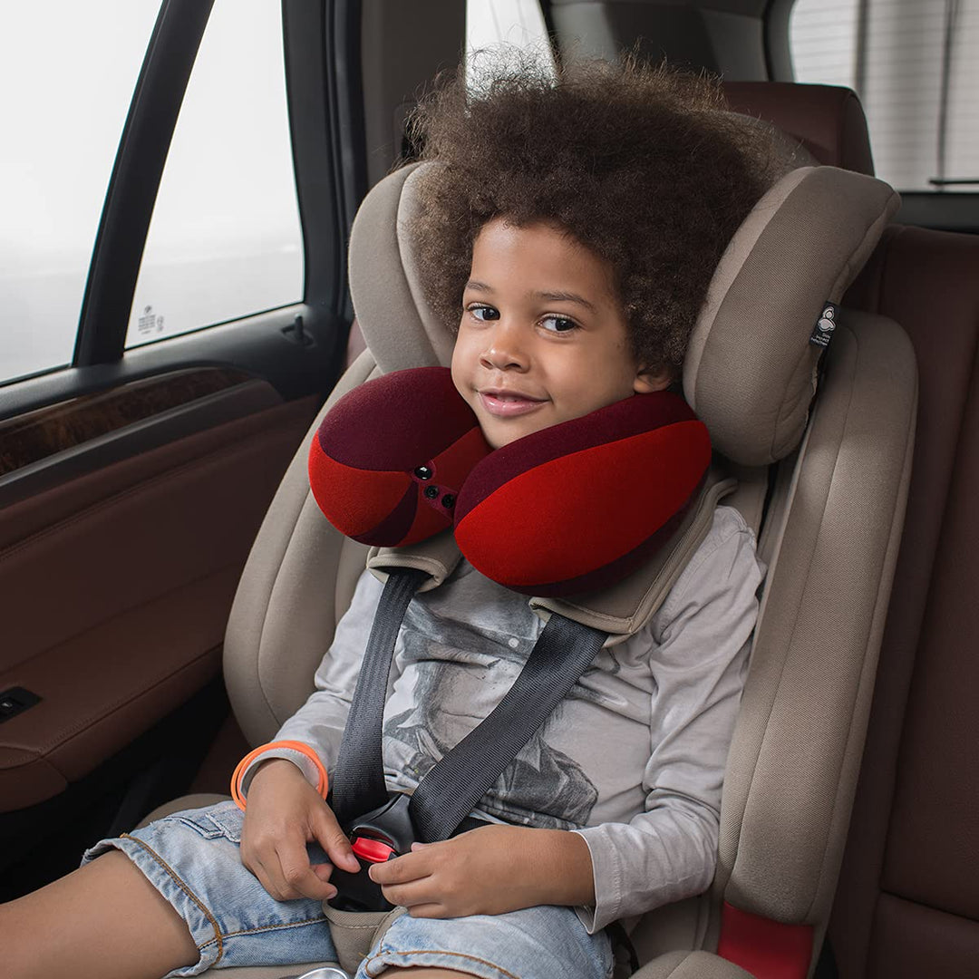 INFANZIA Kids Travel Neck Pillow - Red Supporter - DOKUTRONIX