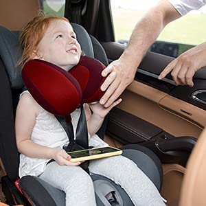 INFANZIA Kids Travel Neck Pillow - Red Supporter - DOKUTRONIX