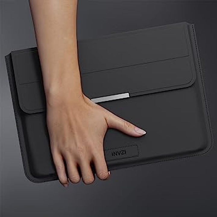 INVZI Vegan Leather MacBook Sleeve with Stand - DOKUTRONIX