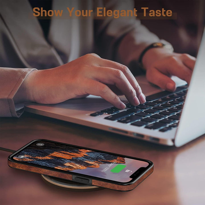 iPhone 14 Pro Luxe Grip Leather Case with MagSafe - DOKUTRONIX