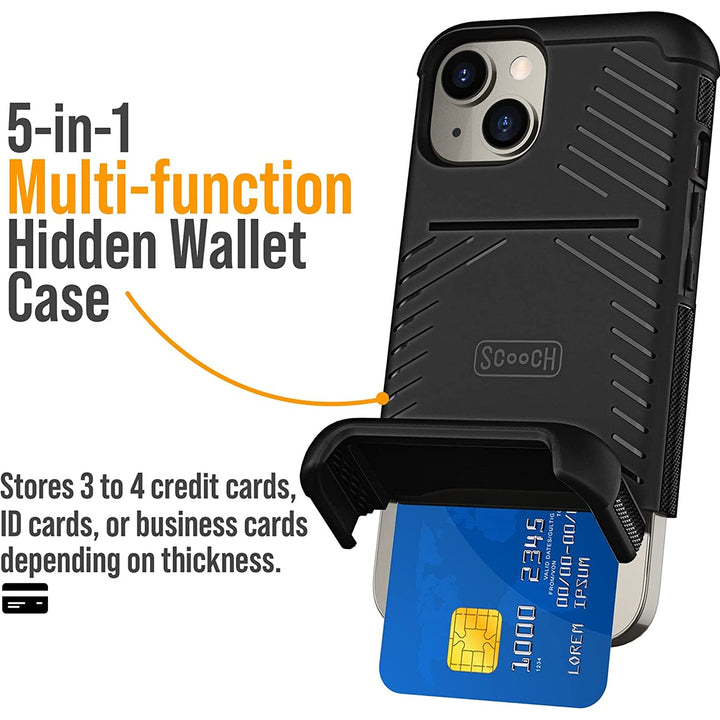 iPhone 14 Armor Wallet: Card Holder & Drop Shield - DOKUTRONIX