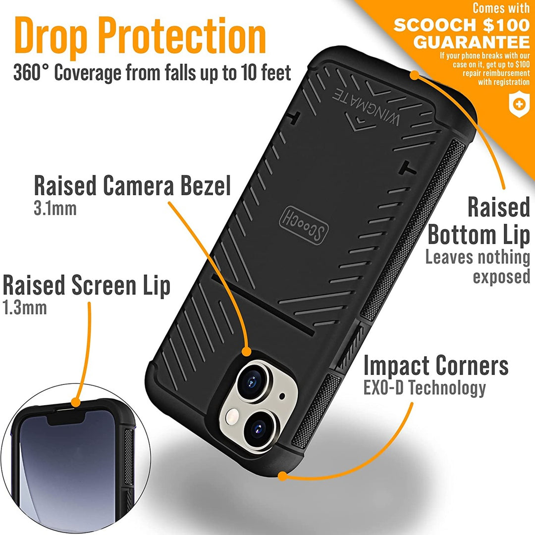 iPhone 14 Armor Wallet: Card Holder & Drop Shield - DOKUTRONIX