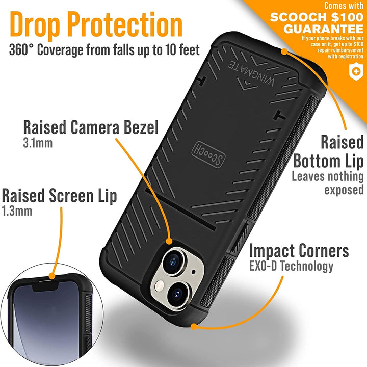 iPhone 14 Armor Wallet: Card Holder & Drop Shield - DOKUTRONIX