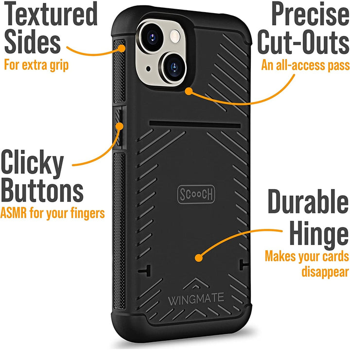 iPhone 14 Armor Wallet: Card Holder & Drop Shield - DOKUTRONIX